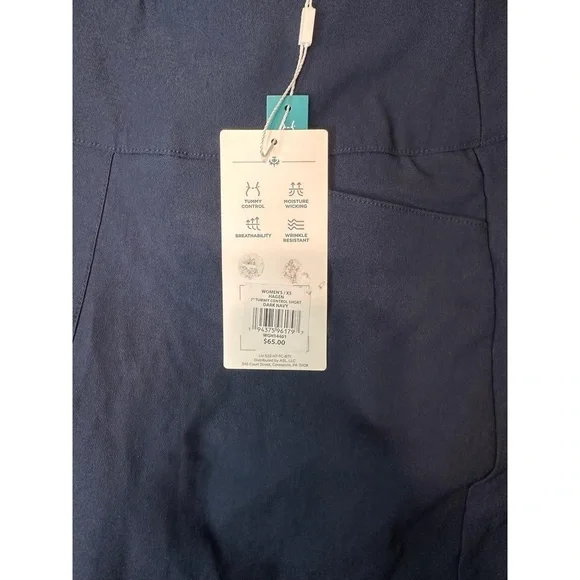 Walter Hagen NWT 7” Tummy Control Short Womens XS Dark Navy HighWaisted Athletic - Picture 5 of 5